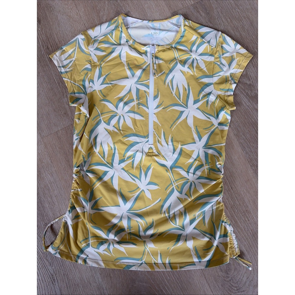 Womens Carve Designs Dawson Rashguard UPF 50+ 1/2 Front Zip Medium